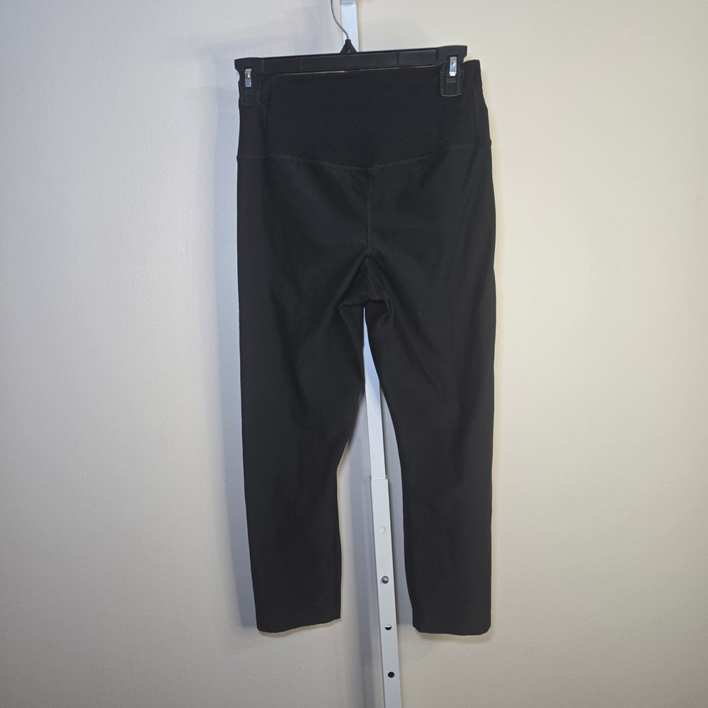 Nike Dri-FIT Women Black Cropped Leggings High Waisted Athletic Pants Size M - Picture 5 of 5